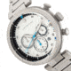 Morphic M87 Series Chronograph Bracelet Watch w/Date, Silver/White, One Size, MPH8701