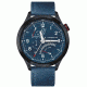 Mens M44 Series Watch,44mm,Blue Dial,Black Bezel,Blue Leather Strap