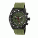 Morphic Mens M53 Series Leather-Band Watch, Olive MPH5306