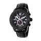 USED MorphicM51 Series Chronograph Leather-Band Watch w/Date, Black, MPH5104, EDEMO1