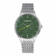 Morphic M65 Series Bracelet Watch w/Day/Date, Silver/Green, MPH6502