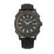 Morphic M68 Series Leather-Band Watch w/ Date, Black, MPH6805