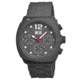 MOS Mens Berlin Strap Watch w/Day and Date Grey Bezel, Grey/Tonneau-shaped Case, Grey/analog Dial, Red Hands MOSBN102
