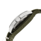 EB103 Edinburgh Mens Watch, olive Band, Olive Bezel, Black Markers, White Face