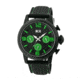 MOS La105 Los Angeles Mens Watch, 47mm, Black Strap, Green/Black Dial MOSLA105