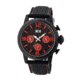 MOS La104 Los Angeles Mens Watch, 47mm, Black Strap, Red/Black Dial MOSLA104