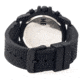MOS Mens Prague Multi-Function Silicone Strap Watch Black Bezel, Black/Circle-shaped Case, Black/analog Dial, Silver Hands MOSPG101
