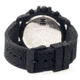 MOS Mens Prague Multi-Function Silicone Strap Watch Black Bezel, Black/Circle-shaped Case, Black/analog Dial, Silver Hands MOSPG102
