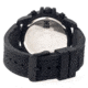 MOS Mens Prague Multi-Function Silicone Strap Watch Black Bezel, Black/Circle-shaped Case, Black/analog Dial, Silver Hands MOSPG103