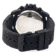 MOS Mens Prague Multi-Function Silicone Strap Watch Black Bezel, Black/Circle-shaped Case, Black/analog Dial, Silver Hands MOSPG105