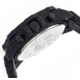 MOS Mens Prague Multi-Function Silicone Strap Watch Black Bezel, Black/Circle-shaped Case, Black/analog Dial, Silver Hands MOSPG105