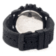 MOS Mens Prague Multi-Function Silicone Strap Watch Black Bezel, Black/Circle-shaped Case, Black/analog Dial, Silver Hands MOSPG106
