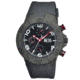 Mos Sydney Mens Watch, Grey Silicone Band, Grey Bezel, Black Analog Dial, Red Hand MOSSD104