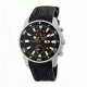 MOS TK101 Tokyo Mens Watch, 45mm, Black Strap, Black Dial MOSTK101