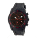 MOS TK105 Tokyo Mens Watch, 45mm, Black Strap, Red/Black Dial MOSTK105
