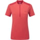 Mountain Equipment Nava Short Sleeve Zip T - Womens, Hibiscus/Capsicum, 8, ME-006653HC-8