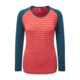 Mountain Equipment Redline Long Sleeve Tee - Womens, Rosewood Stripe/Maj, 12, 01838RosStri/Maj12