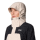 Mountain Hardwear Dry Times Hooded Jacket - Women's, Talc, Black, XL, 2109741-170-XL