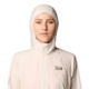 Mountain Hardwear Kor Airshell Hooded Jacket - Womens, Talc, L, 190423039630