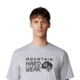 Mountain Hardwear Logo Short Sleeve Shirt - Mens, Hardwear Grey Heather, XS, 190423059867