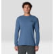 Mountain Hardwear Box Logo Long Sleeve Shirt - Men's, Adriatic Blue, XS, 2142581-444-XS