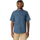 Mountain Hardwear Stryder Short Sleeve Shirt - Men's, Moon Blue Ripstop, L, 190423018307