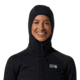 Mountain Hardwear Polartec Power Grid Full Zip Hoody - Womens, 010, L, 2104821-010-L