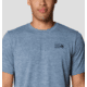 Mountain Hardwear Sunblocker Short Sleeve Shirt - Mens, Adriatic Blue Heather, M/L, 190423018482