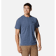 Mountain Hardwear Sunblocker Short Sleeve Shirt - Mens, Zinc Heather, Extra Large, 2027891492-XL