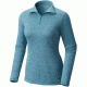 Mountain Hardwear Wicked Printed Long Sleeve Zip T - Women's-Heather Sea Level-X-Small
