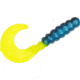 Mr. Crappie Grub, Blue Tuxedo, 2in, MRCG2-226