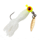 Strike King Mr. Crappie Sausage Head Spins Pre-Rigged Crappie Thunder Fishing Lure, Underspin Jig, 1/16oz, Number 2 Hook, Willow Leaf Blade, 2-Pack, White, MRCSHSIPCT116-72