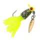Strike King Mr. Crappie Sausage Head Spins Pre-Rigged Crappie Thunder Fishing Lure, Underspin Jig, 1/8oz, Number 2 Hook, Willow Leaf Blade, 2-Pack, Who Dat, MRCSHSIPCT18-306