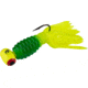 Mr. Crappie by Strike King Sausage Head, Pre-Rigged Jig Fishing Lure, Lime-N-Ator, 1/8oz, 3-Pack, MRCSH18-247, MRCSH18-247