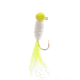 Mr. Crappie by Strike King Slab Daddy Live Hair, Hair Jig Fishing Lure, Refrigerator White, 1/16oz, 2-Pack, MRCSBLHJ116-186, MRCSBLHJ116-186