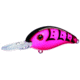 Mr. Crappie by Strike King Slab-Hammer Lure, Medium Diving Fishing Crankbait, Hot Pink Craw, 3/8oz, SHCC3-634, SHCC3-634
