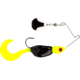 Mr. Crappie by Strike King Spin Baby Fishing Lure, Spinnerbait, Tuxedo Black Chartreuse, 1/8oz, MRCSB18-183, MRCSB18-183