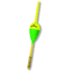 Mr. Crappie Spring Thang Balsa Spring Oval Floats, 36 Pack, Yellow/Green, 1in, 490-SS-36YG