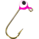 Strike King Mr. Crappie Teen-Zee Sausage Head Jighead, Unique Wide Head Shape, Number 8 Hook, 1/32oz, 6-Pack, Magenta, MRCSHTH132-644