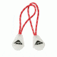 MSR Night Glow Zipper Pulls, Red/White, 5833