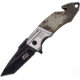 Mtech Ballistic Linerlock A/O Camo Folding Knife,3.25in,Stainless Steel,Tanto,Digital Camo,G10 Handle MTA855DG