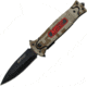 Mtech Camo Linerlock A/O Folding Knife,3.5in,Black,Digital Camo,Aluminum Handle MT791BC