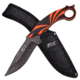 Mtech Fixed Blade, 10.25in, Stainless Steel Blade, Full Tang Black/Orange 2 Tone G10 Handle MX-8138OR