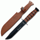Mtech Fixed Blade, 12in, Stainless Steel Blade, Leather Wrapped Aluminum Handle MT-122MR