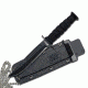 Mtech Fixed Blade, 6in, Stainless Steel Blade, Black Handle MT-632DB