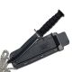Mtech Fixed Blade, 6in, Stainless Steel Blade, Black Handle, MT-632DB