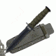 Mtech Fixed Blade, 6in, Stainless Steel Blade, Green Handle MT-632DGN