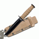 Mtech Fixed Blade, 6in, Stainless Steel Blade, Tan Handle MT-632DT