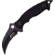 Mtech Fixed Blade Knife, 3.75in, Partially Serrated, Black, G10 Handle MTX8118