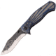 Mtech Flag Linerlock A/O Blue Folding Knife, 3.5 two-tone finish 3Cr13 stainless blade, Blue pakkawood handle, MT-A1157BL